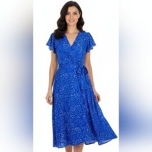 DKNY Flutter-Sleeve Dress Size 14. Like new.